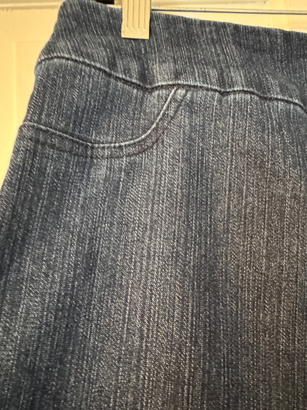 Soft Surroundings Dark Indigo Denim Cuffed Shorts size L - Picture 5 of 5